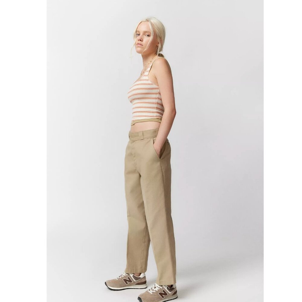 Urban Outfitters Exclusive High Waisted Neutral Dickies Size 2 Size 28 - Picture 3 of 10